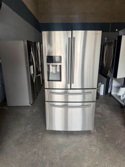 36” SAMSUNG REFRIGERATOR FRIDGE REFRIGERADOR GOOD CONDITION WORKING PROPERLY TESTING DELIVERY SERVICES