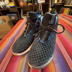 Nike Alphadunk BQ5401-002 Men’s 8 Basketball Shoe Black Blue Pure Magic Sneaker