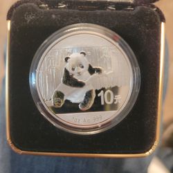 Silver Panda 1 Oz Agg .999 Coin