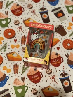 Fall Hello kitty Glassware