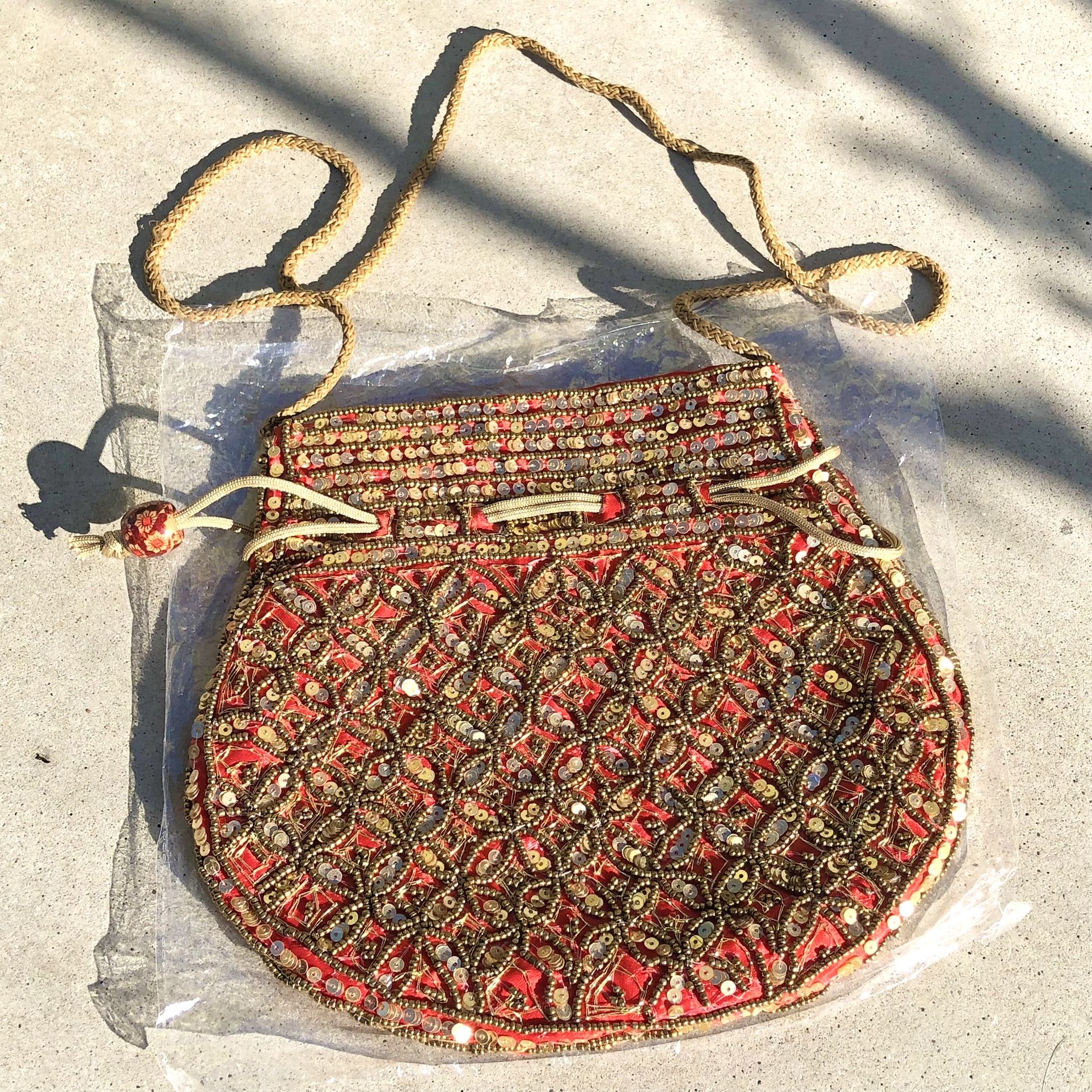 Original Indian Handmade Gift Hub, Potli Bag (Silver Lake)