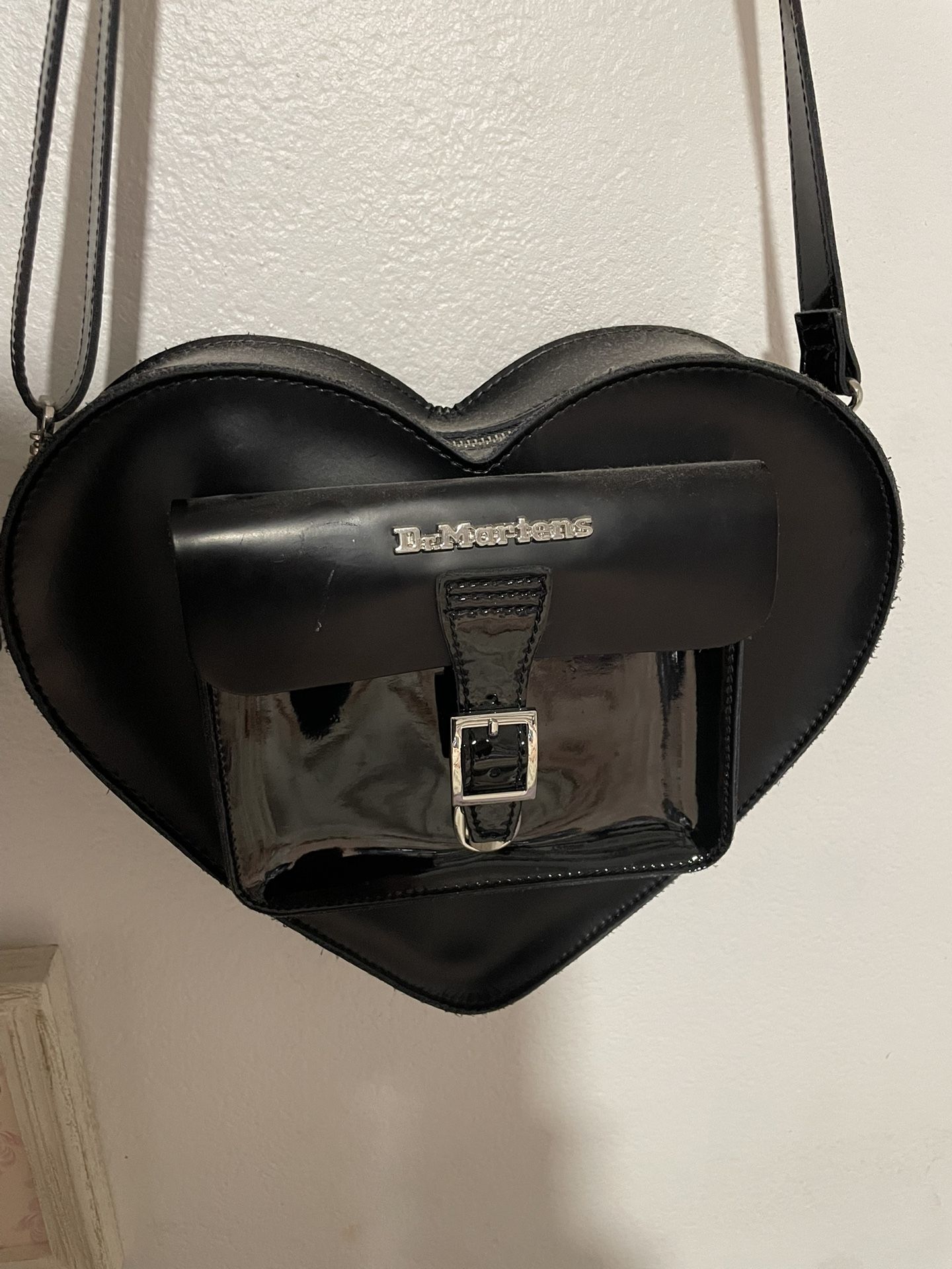 Dr. Martens Heart Black Leather Bag