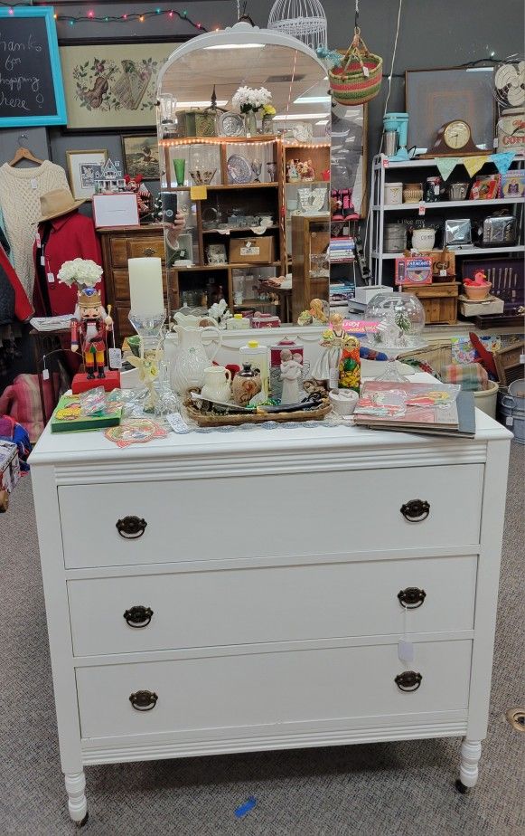 Vintage Freshly Painted Dresser