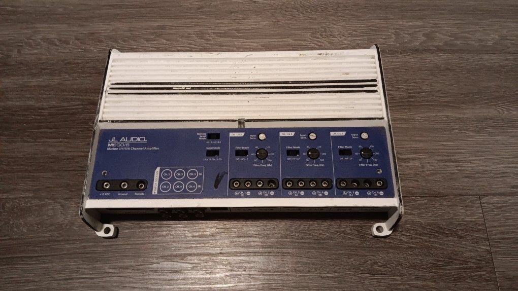 JL Audio M600/6 is a 6-channel Class-D marine amplifier,