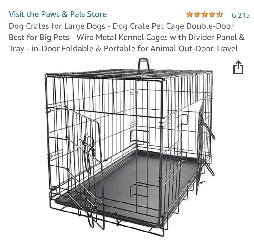 Medium Dog Crate With Two Doors