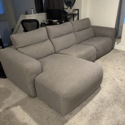 Living Spaces Power Reclining Couch 