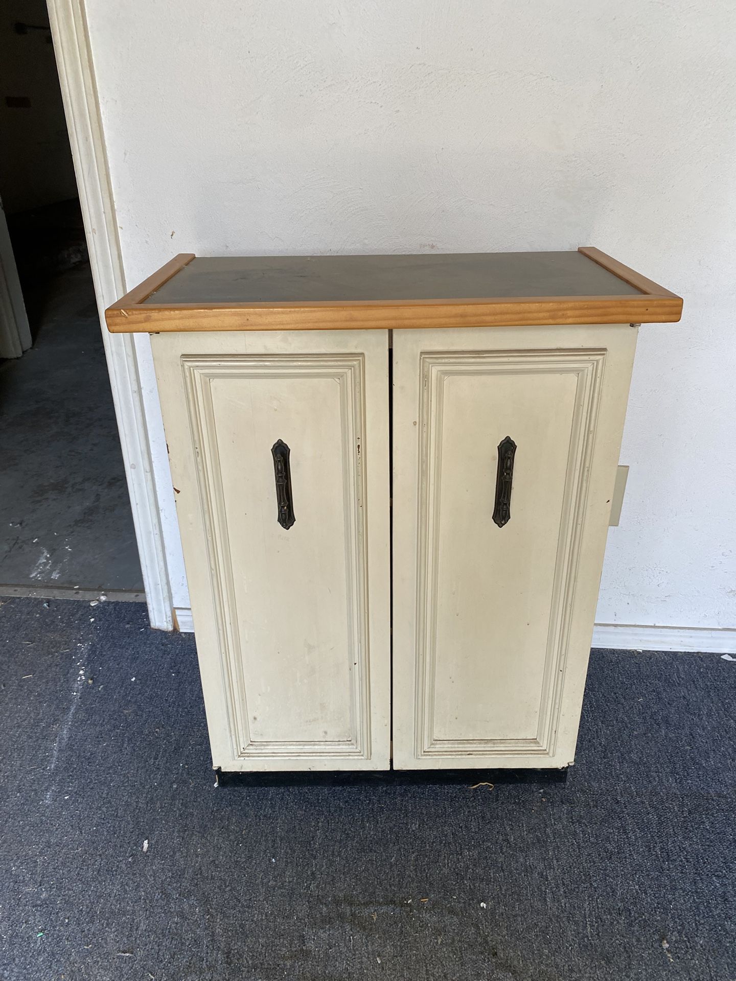 Vintage Cabinets and Corner Table Tops