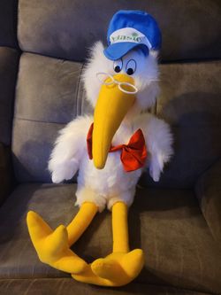 Vintage Rare 1989 Vlasic Foods Stork Bird Plush 24" Tall