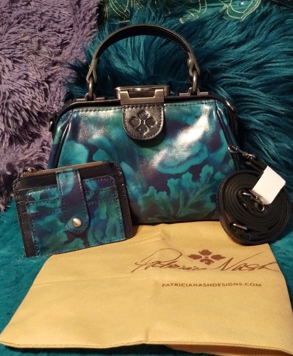 Patricia Nash Leather Mini Frame Purse