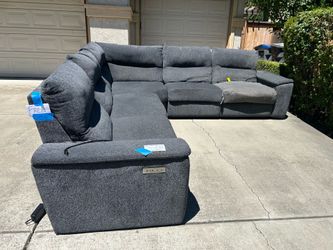 FREE Powered Reclining Sectional with USB Ports