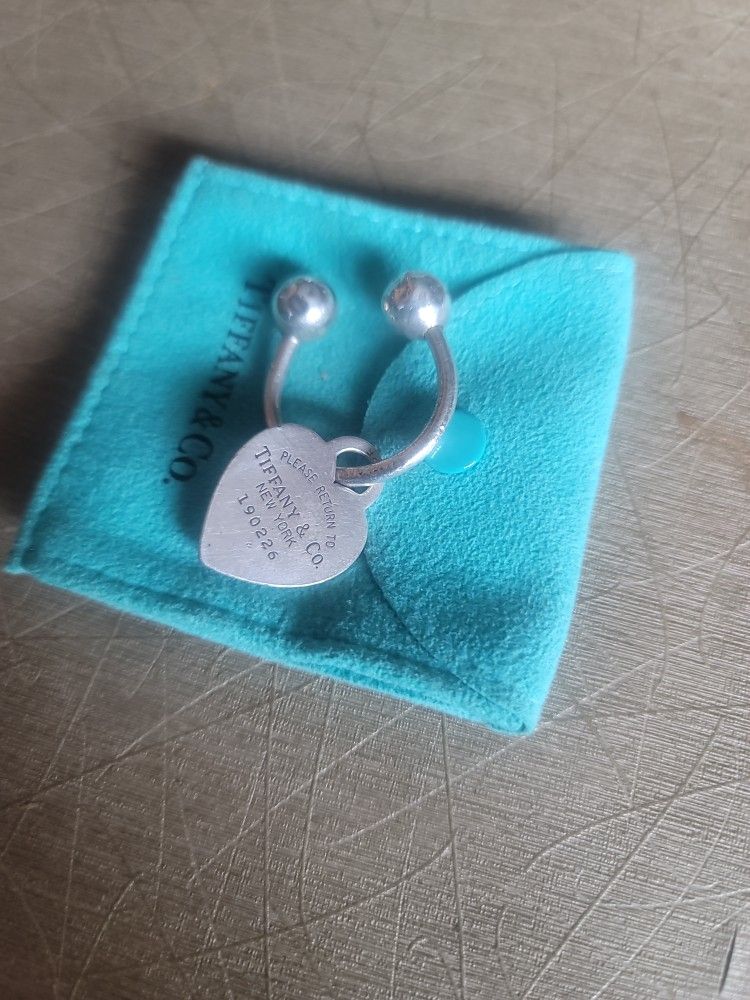 Return To Tiffany Heart Tag Key Ring