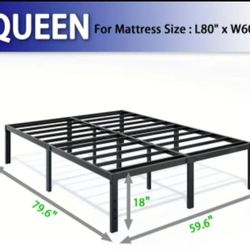 18 In Queen Size Bed Frame