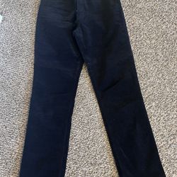 New Well Worn Black Corduroy Pants size 8