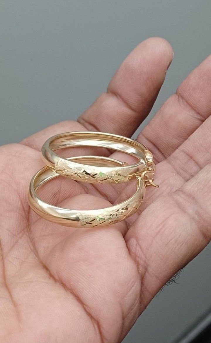 10kt Real Gold Hoop Earring For Women 