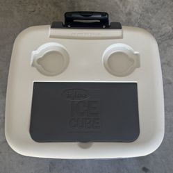 Igloo Ice Cube 60 Qt Laguna Ice Chest Cooler With Wheels Handle Camping Blue