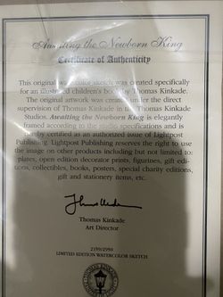 Thomas Kincaid Christmas painting