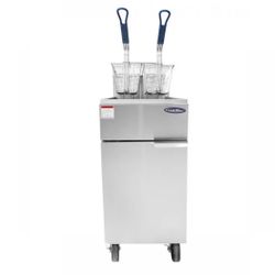 Brand new!Atosa ATFS-35ES-NG Natural Gas 35 lb. Floor Fryer 60,000 BTU