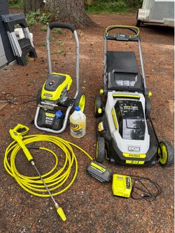 $800 Value HP Pressure Washer + Ryobi 40V Lawnmower Bundle – Like New! 🔥