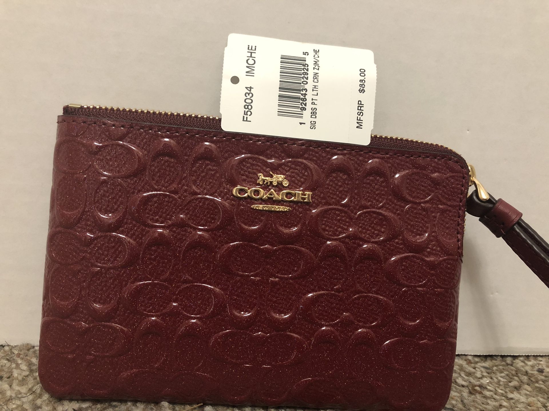 Coach wristlet wallet