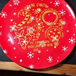 Santa Cookie Plate