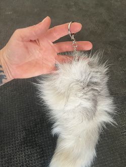 Fox Tail Keychain 