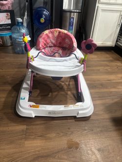 Pink baby walker