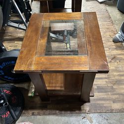 Beautiful wooden end tables