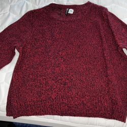 Women’s Red & Black Thin Sweater