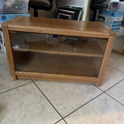 70’s style glass door TV stand