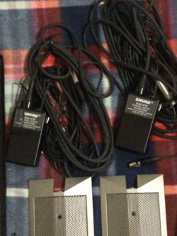 SHURE 809/819 VONDENSER OMNIDIRECTIONAL SURFACE MOUNT MICROPHONE SET