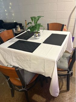 Table and 4 chairs