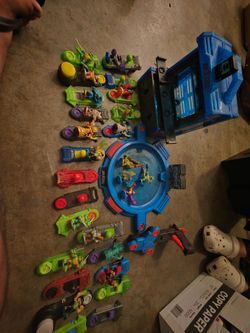 Large lot of akedo fighting toys and controllers