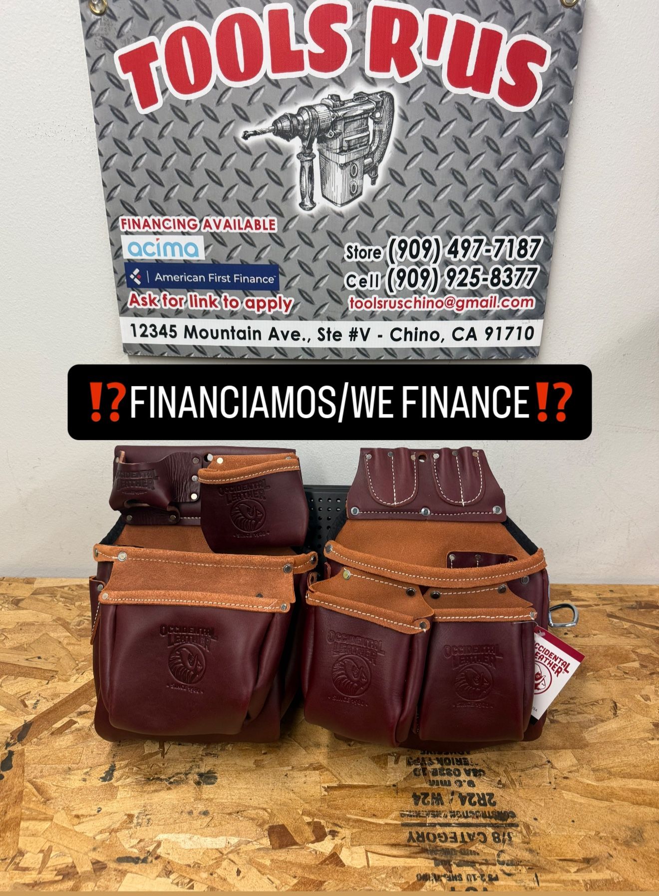 5530 OCCIDENTAL LEATHER Big Oxy Pouches Only/Solo Pouches**(FINANCIAMOS/WE FINANCE)**