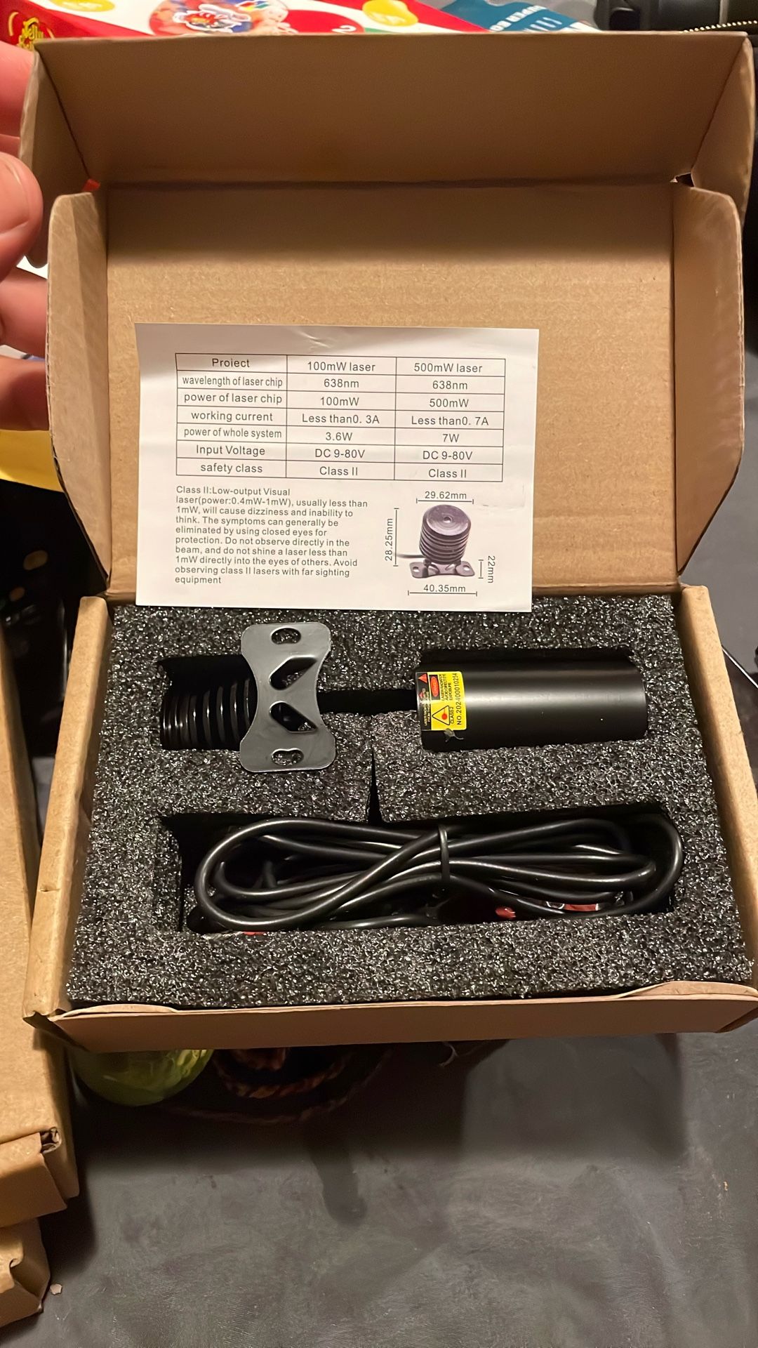 Red Laser 500mw Forklift/AGV