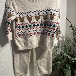 Two piece Carter’s unisex Christmas outfit 18 months