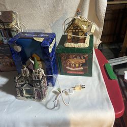  Vintage Christmas Vintage Light Ups. All Have Original Boxes And Work!
