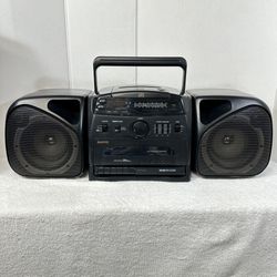 Sanyo Vintage Portable Stereo AM/FM/CD Player with detachable speakers—AC/DC—Tested—Plays Well—Demonstration Available 