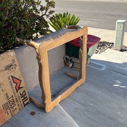 Ethan Allan Square Coffee Table With Beveled Glass