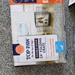 New Top Paw Double Door Wire Dog Or Animal Crate