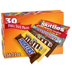 30 Full Size Chocolate Bars Bulk! Be The Best House For Halloween ! 