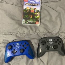 Nintendo Controllers And Minecraft In Case