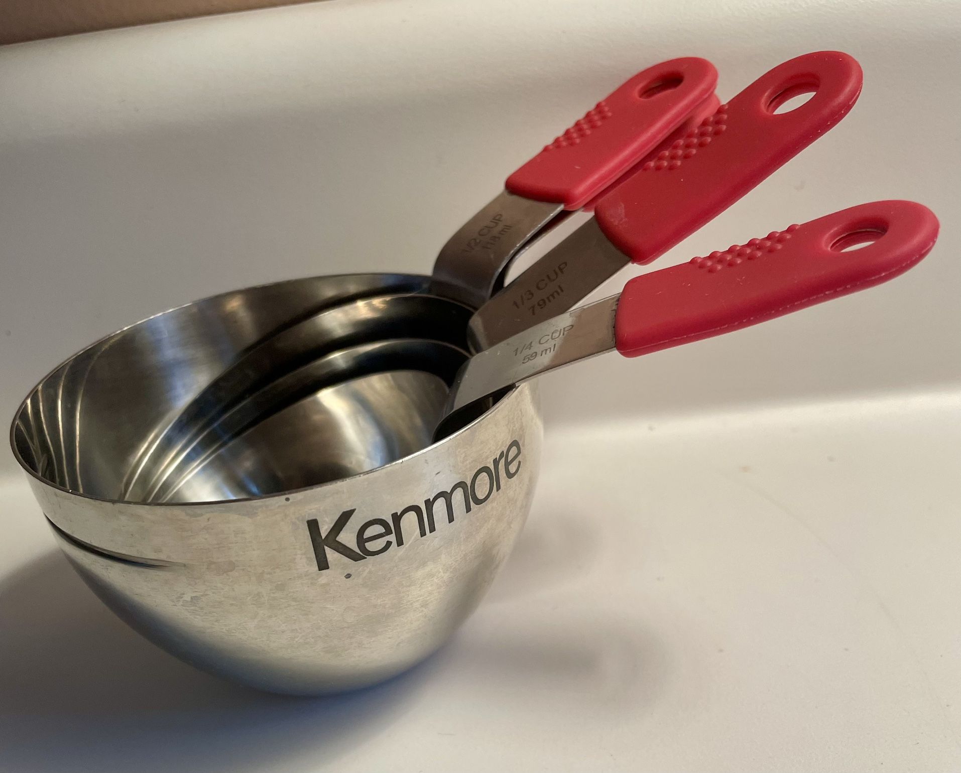 Stainless Steel MEASURING SPOONS Kenmore dishwasher safe silicone hand