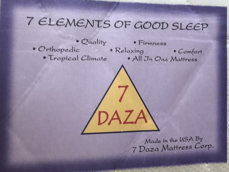$40 if you pick it up tomorrow!!!! Queen 7 DAZA Mattress with Box spring bed