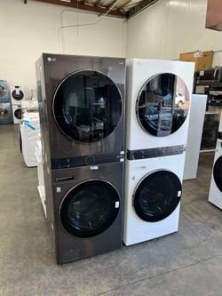 LG washtower 4.5 cuft washer and electric dryer stackable WKEX200HWA
