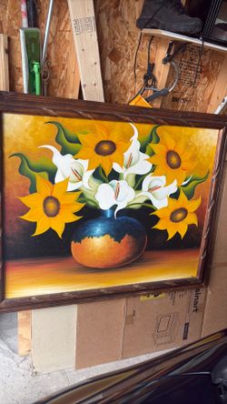 Floral oil painting