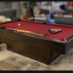 GOLDEN WEST DESIGNER SERIES SLATE BOTTOM BILLIARDS POOL TABLE NICE SHAPE 
