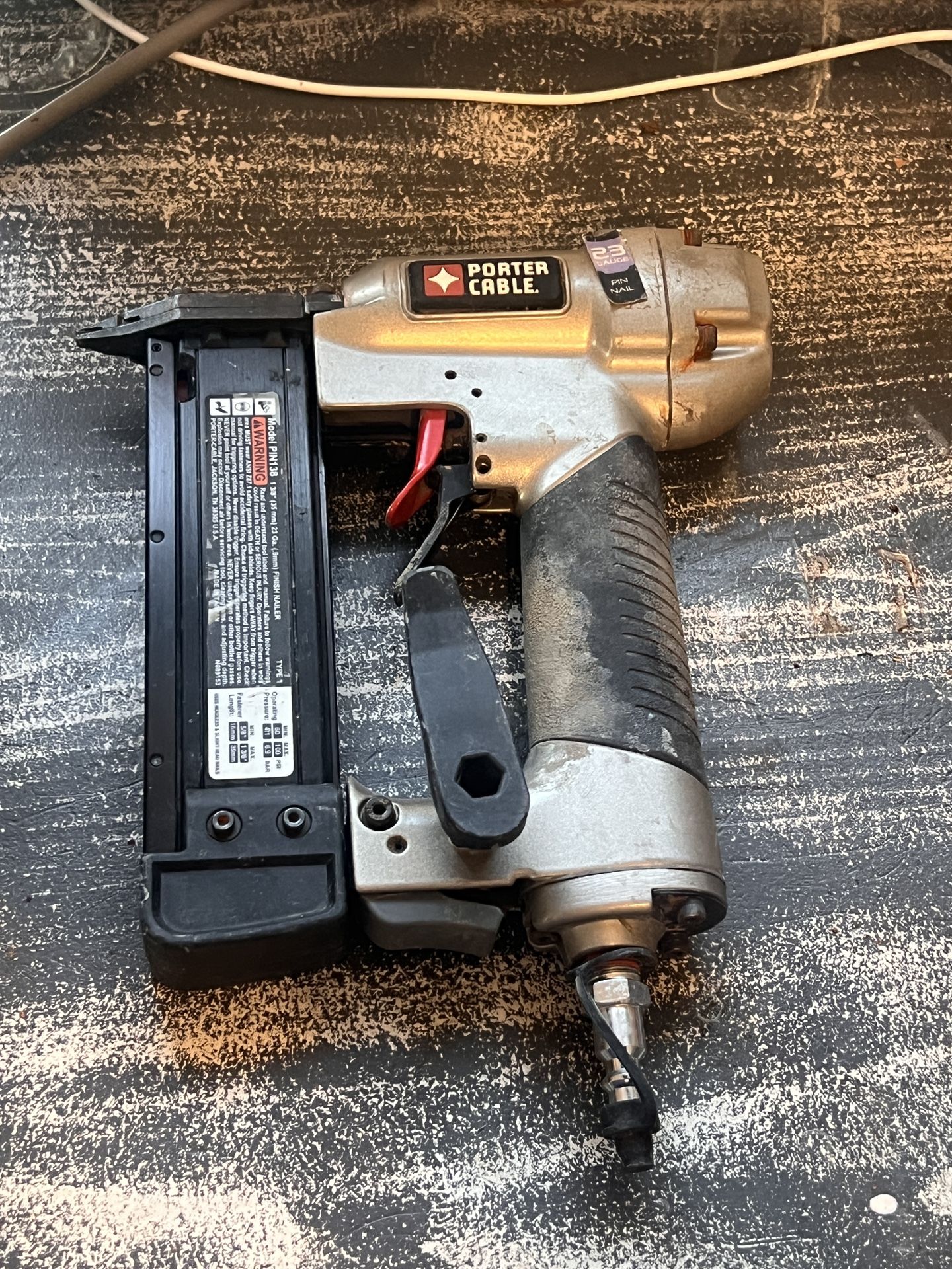 PORTER-CABLE Pin Nailer, 23-Gauge, 1-3/8-Inch (PIN138)