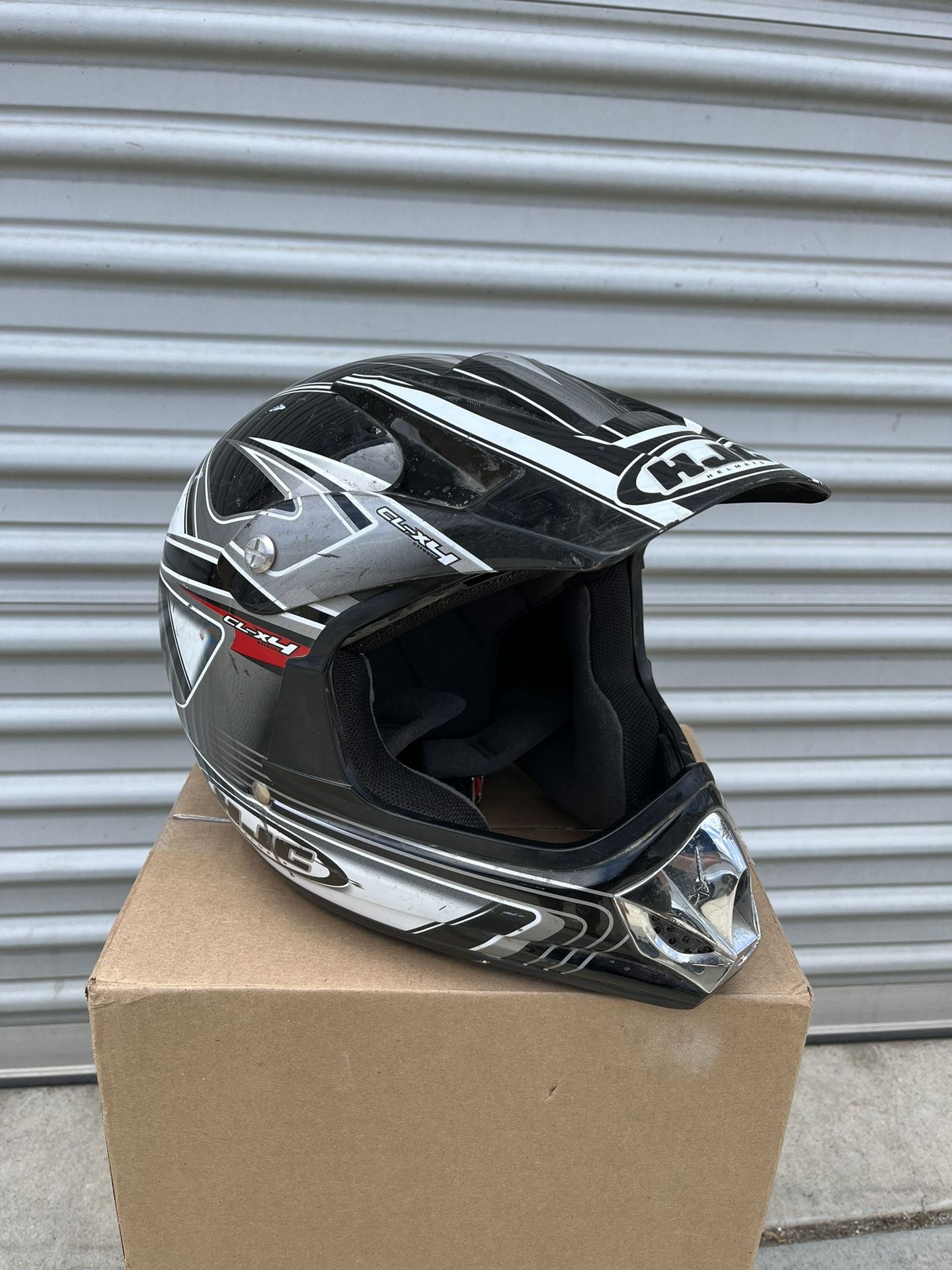 HJC CL-X4 Effect Adult Dirt Bike Motocross MX Motorcycle Helmet Size Medium