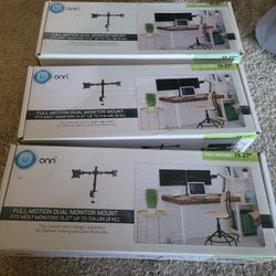 Onn Dual Computer Monitor Desk Mounts