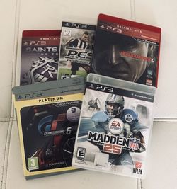 5 games PlayStation ps3